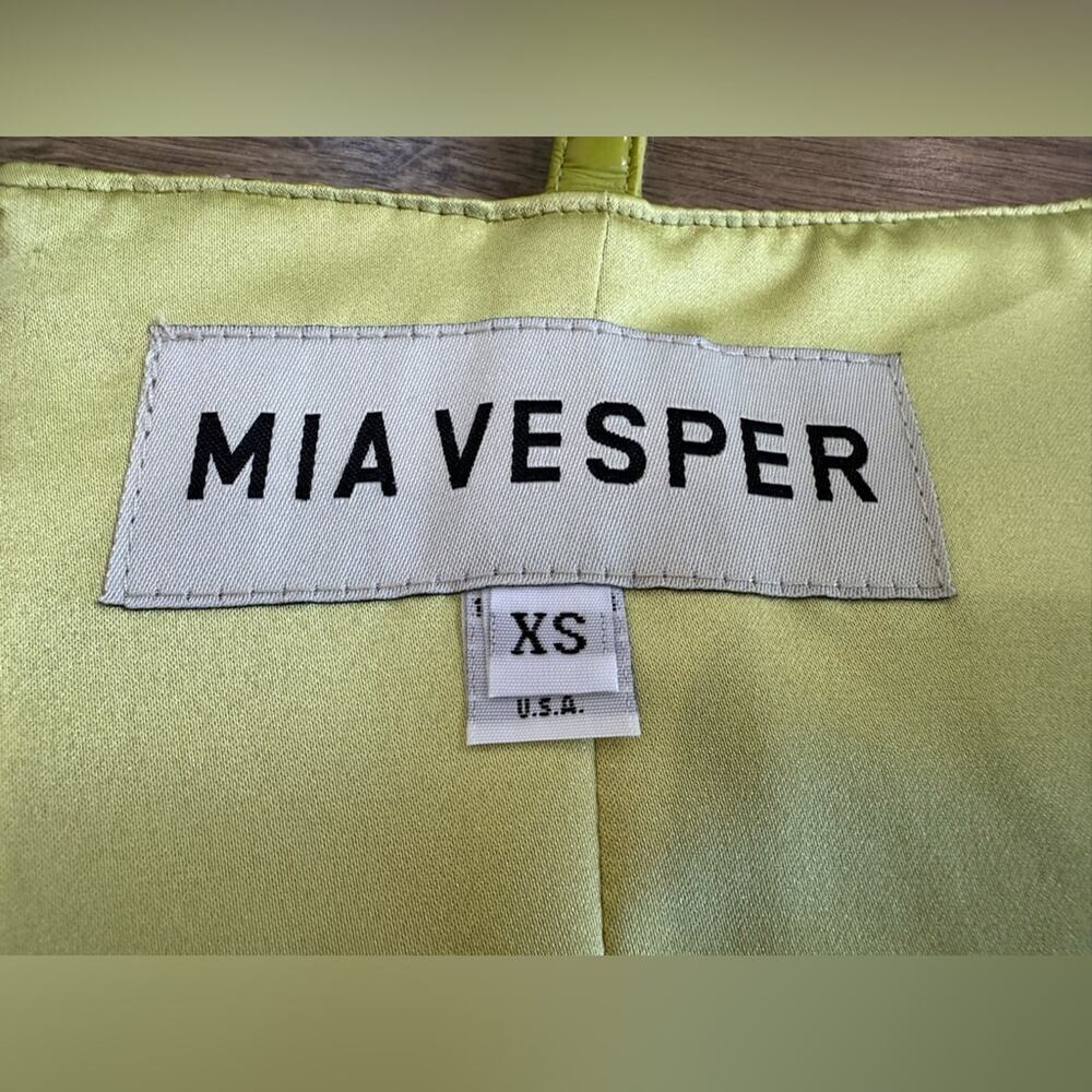 Mia Vesper Faux Croc Embossed Crop Top Size XS Made In USA - Picture 9 of 11